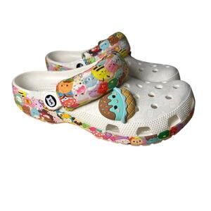 Crocs x Squishmallows Classic Clog Unisex White Multicolor W9 M7 NWOT